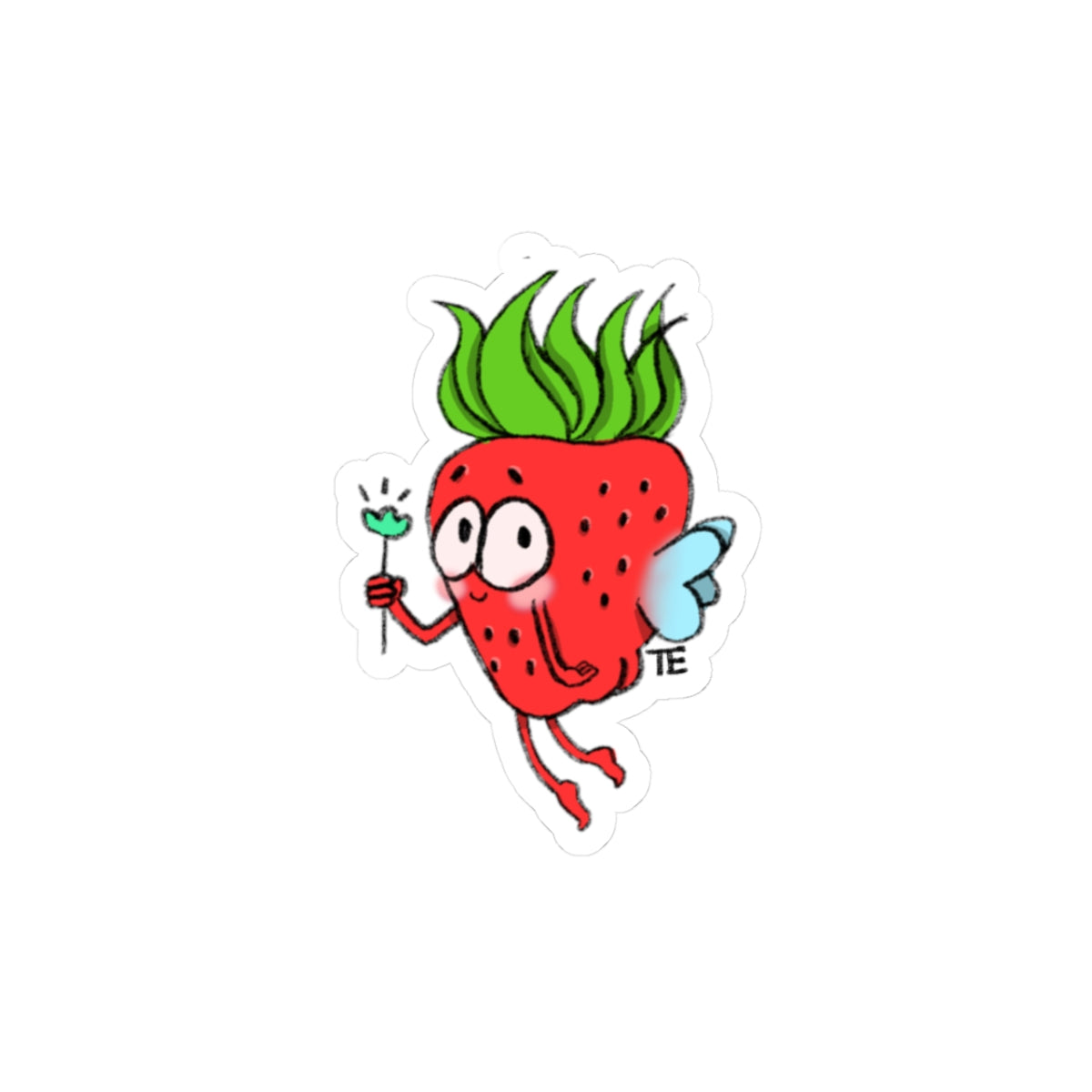 Strawfairy Sticker // Fun Decor, Cute Gift, Laptop Stickers, Classroom Supplies, Scrapbooking Accessories